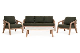 Elba Rope Sofa Set Green