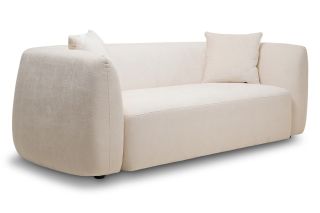 Ella Cream Fabric 4 Seater Sofa- Outlet- New Ross