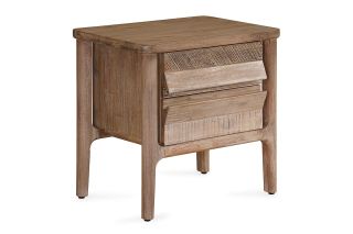 Ellis Natural 2 Drawer Bedside Table