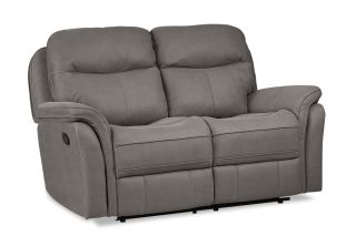 Emerson Brown Fabric 2 Seater Manual Recliner Sofa