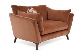Grace Dusk Marmalade Fabric Cuddler Armchair-Outlet-New Ross