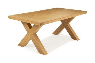 Granada Oak Herringbone Dining Table x Leg 1_8M