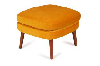 Greta Gold Velvet Footstool
