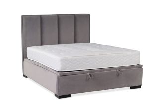 Hemsby Dark Grey Velvet Double 4ft6 Split Base Storage Bed