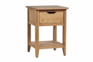 Henderson Oak 1 Drawer Bedside Table