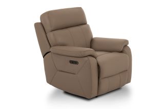 Hugo Leather Manual Recliner Armchair