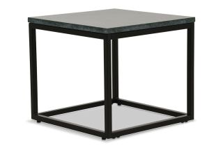 Industrial Side Table Green Marble