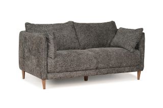 Isabella Charcoal Fabric 2 Seater Sofa