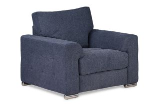 Jackson Navy Fabric Armchair