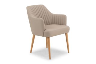 Jane Grey Leather Dining Chair