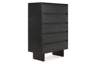 Karma Black 5 Drawer Chest