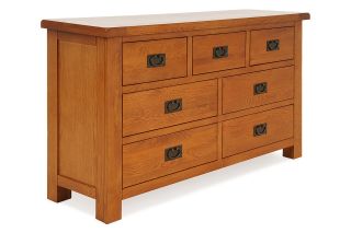 Kingston Oak 7 Drawers Chest