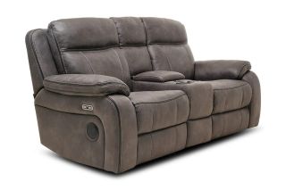 Lansdowne Electric 2 Seater Sofa With Charging console Bluetooth Speaker And Head Tilt
