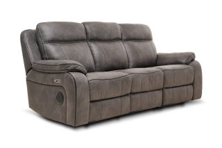 Lansdowne Electric 3 Seater Sofa With Bluetooth Speaker And Head Tilt