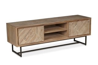 Luna Whitewash 2 Door Tv Stand