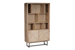 Luna Whitewash Bookcase
