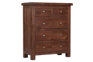 Luxor Walnut 5 Drawers Chest