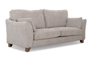 Milburn Cream Fabric 3 Seater Sofa