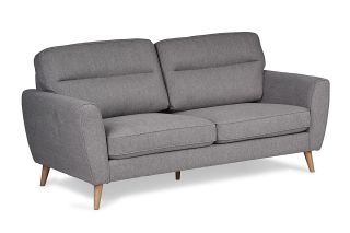 Milner Grey Fabric Sofa - 3 Seater-Outlet-New Ross