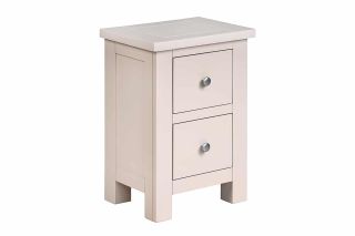 Nevada Grey 2 Drawer Bedside Table