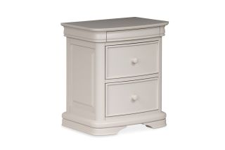 Newport Light Grey 2 Drawer Bedside Table