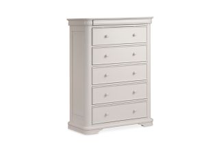 Newport Light Grey 5 Drawers Chest