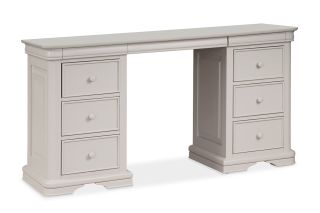 Newport Light Grey 6 Drawer Dressing Table