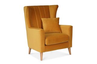 Notting Bay Gold Velvet Armchair