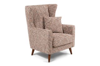 Notting Bay Light Grey Speckled Armchair