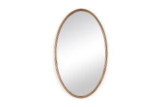 Oval Brass Mirror 102x67cm