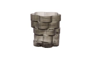 Pisa Vase Smoked Grey 22cm