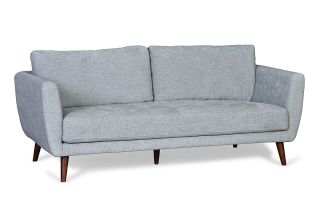 Pola Grey Fabric 3 Seater Sofa