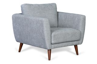 Pola Grey Fabric Armchair