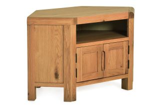 Radcliff Oak 2 Door Corner Tv Stand