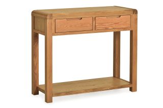 Radcliff Oak 2 Drawer Console Table