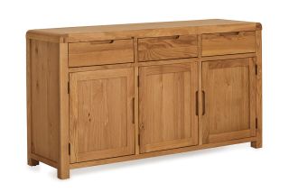 Radcliff Oak 3 Drawer 3 Door Sideboard