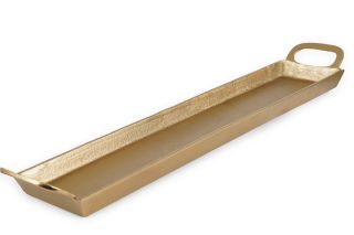 Rectanglular Tray Gold