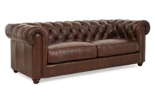 Richmond Brown Leather 3 Seater Sofa