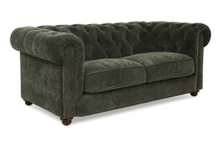 Richmond Green Fabric 2 Seater Sofa