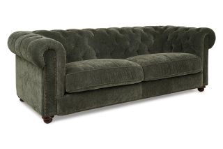 Richmond Green Fabric 3 Seater Sofa