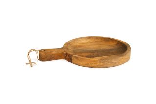 Round Dish Board With Handle