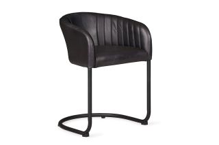 saddle-antique-dark-grey-leather-dining-chair-1