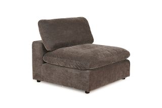 San Diego Grey Fabric Individual Armless Piece