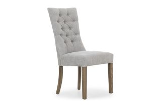 Santino Light Grey Dining Chair With Grey Leg