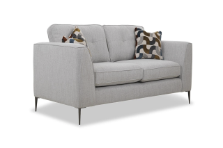 Charlotte Grey Fabric 2 Seater Sofa-Outlet-New Ross