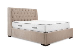 Serenity Taupe Fabric King 5ft Storage Bed