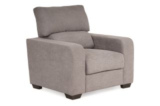 Sherbert Grey Linen Fabric Armchair