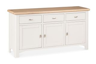 Sherbury Grey Oak 3 Drawers 3 Doors Sideboard