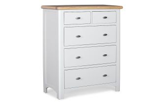 Sherbury Grey Oak 5 Drawers Chest
