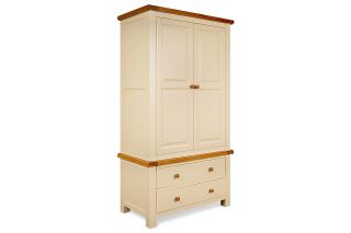Somerset Cream Oak 2 Drawers 2 Doors Wardrobe